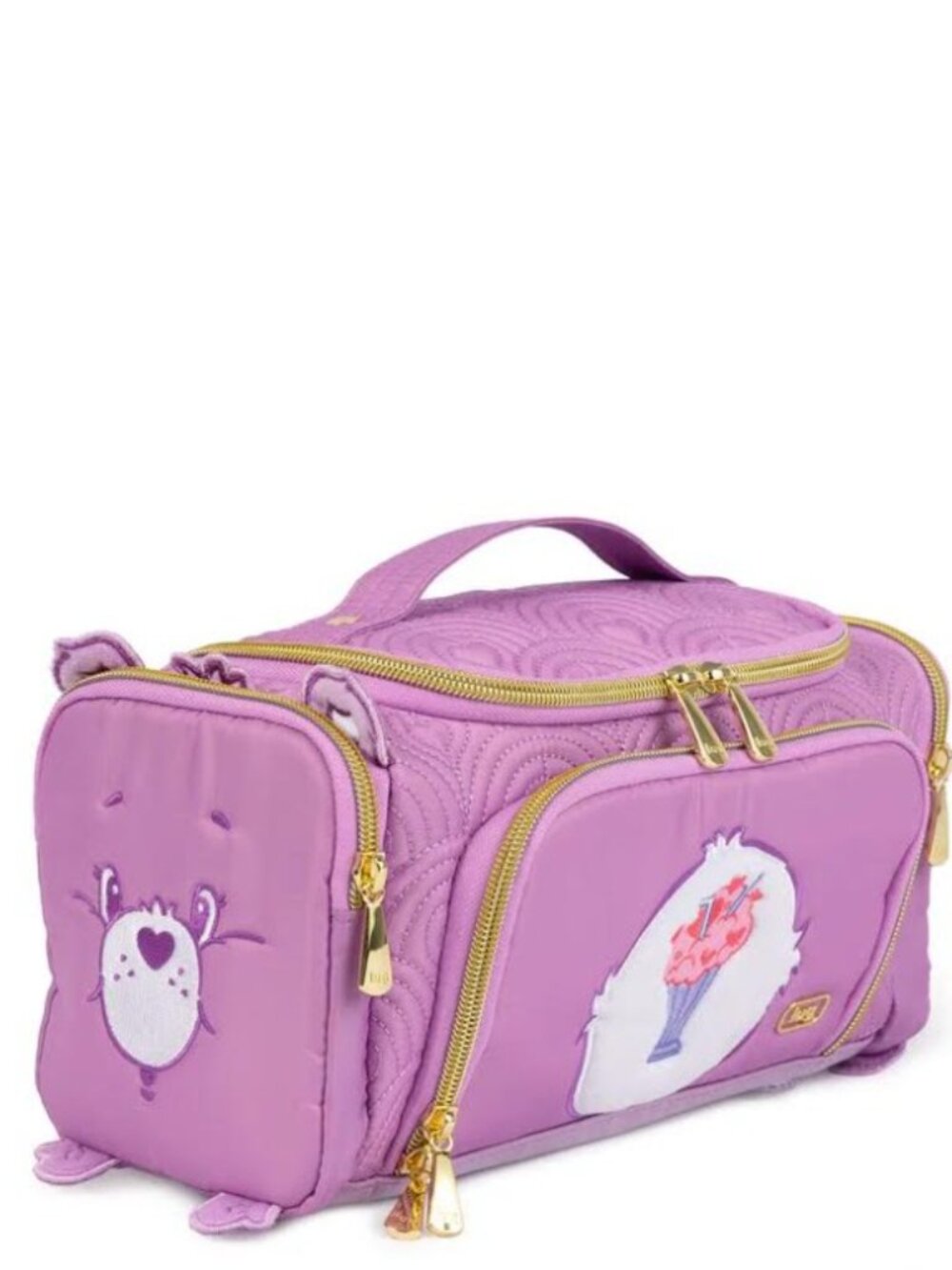 Lug Care Bears x Lug Trolley Medium Cosmetic Case Share Bear Purple